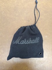 Marshall Monitor Headphones Black Over-Ear Wired With Coiled Cable & Carrying Po