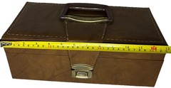 Vintage Cassette Carrying Case—30 Tapes with Red Felt Interior—SHIPS IN 24 HOURS