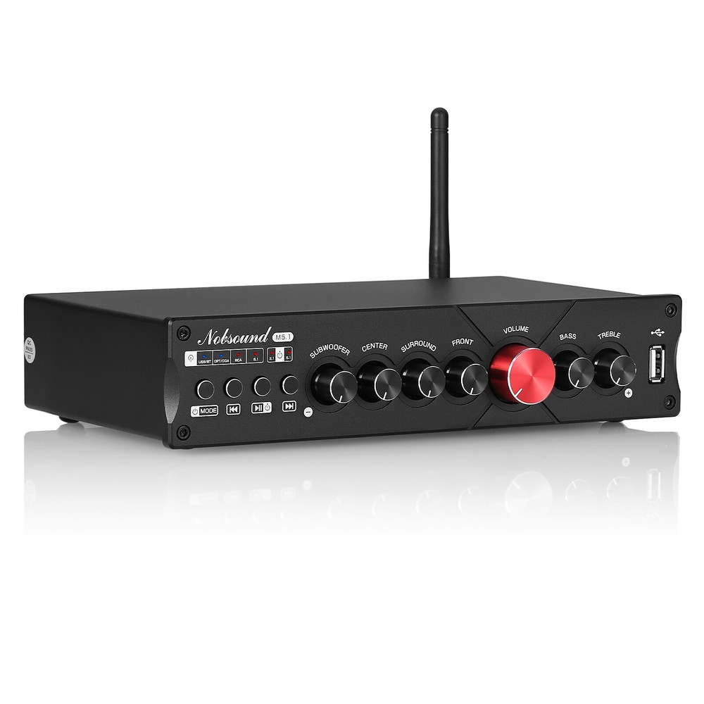Nobsound M5.1 HiFi 5.1 Channel Digital Amplifier w/ Bluetooth/COAX/OPT/USB Amp