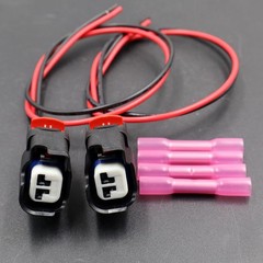 2pc License Plate Light/Tail Lamp Connectors Pigtail Wiring Harness Compatibl…