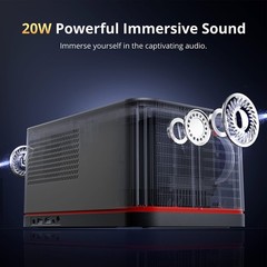 ETOE Whale Pro 4K Projector 1080p FHD Beamer,1500 ANSI,Auto Focus & Keystone
