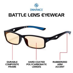 ENHANCE Battle Lens Clip On Blue Light Blocking Glasses Lens – Reduce Eye Strain