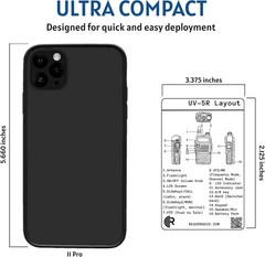 UV-5R Reference Card – Waterproof Pocket Frequency Guide HAM GMRS FRS MURS
