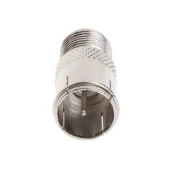 Set of 2 Quick Fit F Connector Male Plug To Female Adapter – Push On RF Coaxial