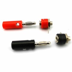 10pairs Male + Female 4mm Banana Plug + Socket Screw Connector J072 Audio USA