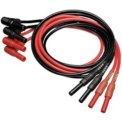 Right-Angle Banana Plug to Female Jack Meter Test Lead Extension – 4mm – Heavy