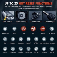 ANCEL V6 PRO OBD2 Scanner Bi-Directional Auto Diagnosti Tool ABS SRS TPMS Reset