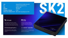 Ugoos SK2 Google TV Box Android 12 Realtek RTD1325 DDR4 4GB 32GB Wifi6 2T2R BT5.