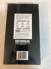 Universal Video cassette Blank VHS Tape 2 Hours