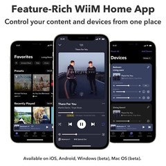 WiiM Pro Plus AirPlay 2 Receiver, Google Cast Audio, Multiroom Streamer – Black