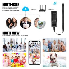 For Home/Office 4K Mini Security Camera Motion Detection DIY Mount WiFi Alerts