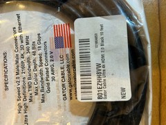 GATOR Cable 10Ft. Ultra HDMI 2.9 Cable Black