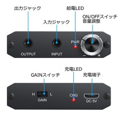 ESYNIC Het Hon amplifier HIFI 16-300Ω 3.5mm Jack MP3 MP4 (16-300Ω)