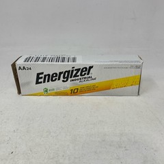 Energizer Industrial AA Alkaline 6×24 144 Batteries, Silver/Yellow