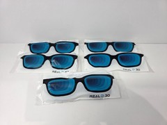 Lot of 5x Brand New Real D 3D Glasses ADULT Size PN: 0030109-001 ***