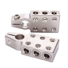 6Way Battery Terminal Connector 6×1/0 AWG Tapered Top Post Clamp +/