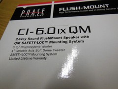 Phase Technology CI-6.0 IX QM 6.5″ In-Ceiling Flush Mount Pro Audio Speaker