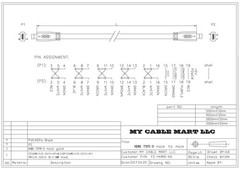1.5ft MICRO-HDMI to MICRO-HDMI w/Ethernet Male to Male Cable (32AWG)