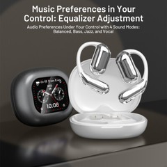 TWS Earbuds 40Hr LCD Touch Screen Noise Cancelling Bluetooth 5.4 Wireless IPX7