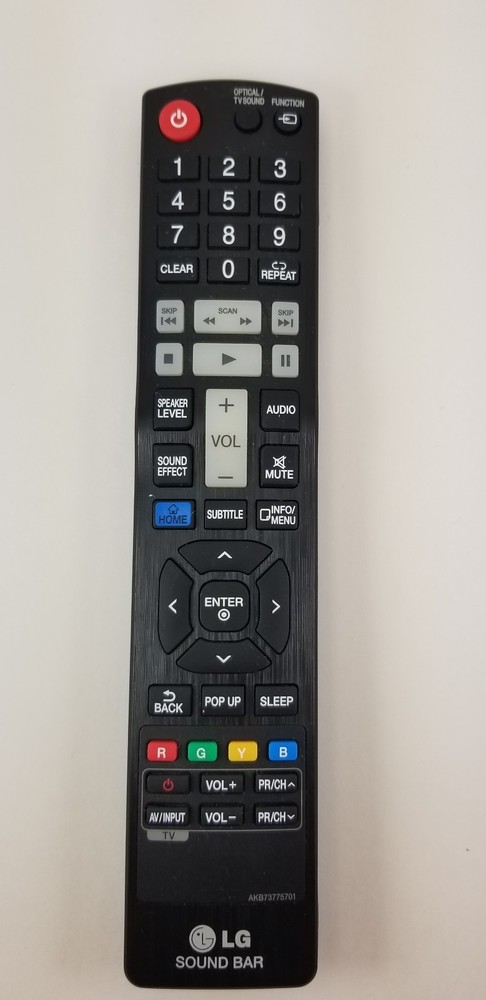 LG Sound Bar Remote AKB73775701 Made in Indonesia