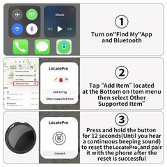 Magnetic Car GPS Tracker for Vehicles Key Dog Real Time for Find My (iOS Only)