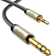 Durable 1/8 to 1/4 Guitar Stereo Cable – Braided with Gold-Plated Connectors