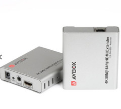 AVBOX 164ft 50m 4K 30Hz HDMI Extender EX-EAHB50 Cat5e 6a 7 Ethernet Cable iR 3D