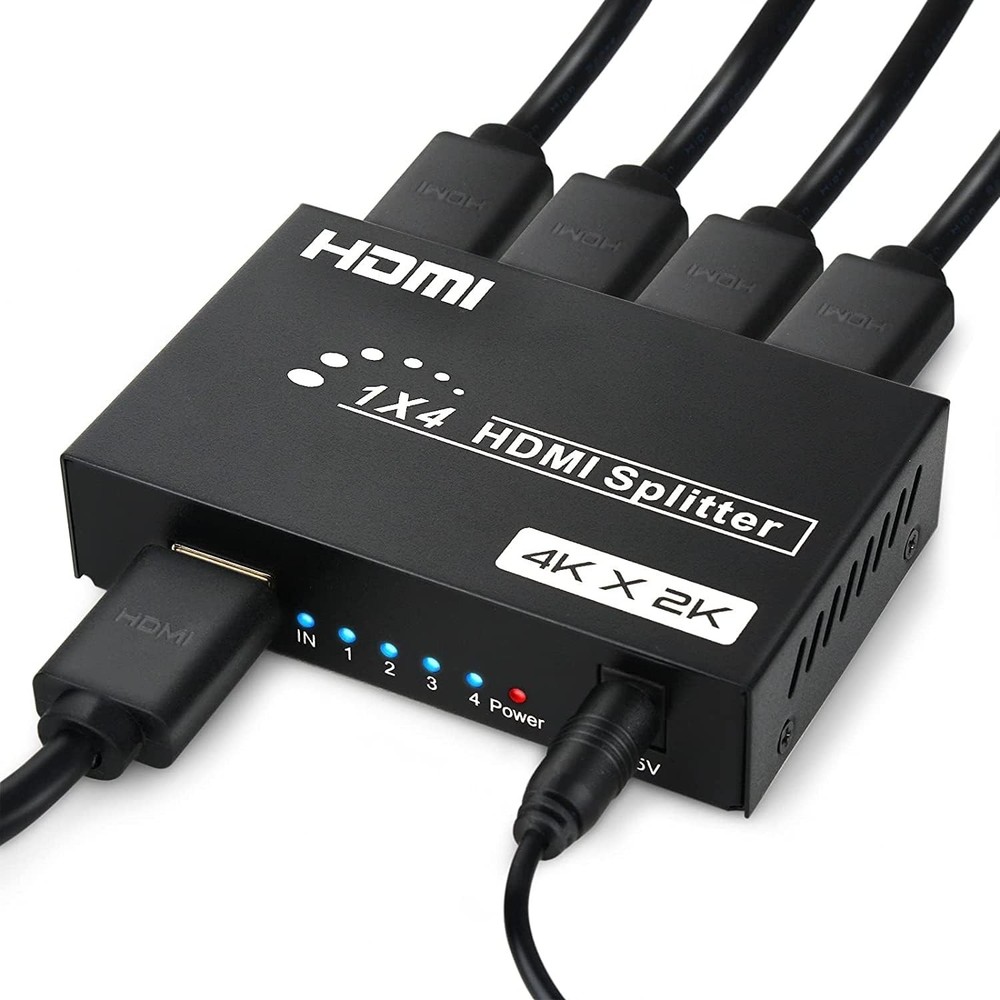 HDMI Splitter 1 in 4 Out, 4Kx2K @30Hz HDMI 1×4