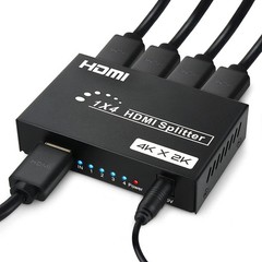HDMI Splitter 1 in 4 Out, 4Kx2K @30Hz HDMI 1×4