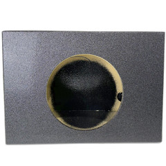 Single 10″ Subwoofer Angled Single Cab Under Seat Truck Sub Box Enclosure