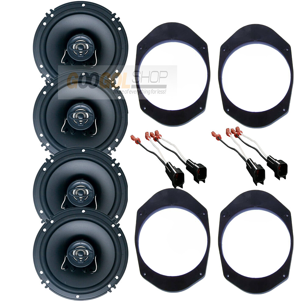 XED62 300W 6.5″ Truck Front/Rear Door Speakers w/ 6×8 to 6.5 inch adapter plate