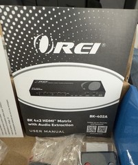 OREI 8K eARC HDMI Matrix Switch 4 X 2,Switcher with Audio Extractor UltraHD.