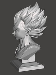 Vegeta Bust w/Stand – Dragon Ball Z Anime Gift – Gift for Gamer – Dad Gift Idea