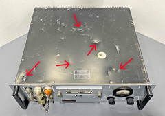 ITT Radio Transmitter T-1108/GRT-21 Solid State AM VHF 800420IG2 Untested