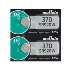 Murata 370 (SR920W) 1.55V Silver Oxide Watch Battery 2 Pack – Replaces Sony