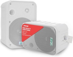 Pyle PDWR50W Dual 6.5″ Waterproof Outdoor Speaker System – White (Open Box)