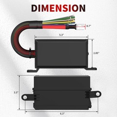 12V Fuse Relay Box 6 Way Relay Fuse Box Pre-Wired Waterproof Relays Box with …