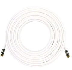 Commercial Electric RG-6 Coaxial Cable* 100 Feet *White *172 686*Free Shipping