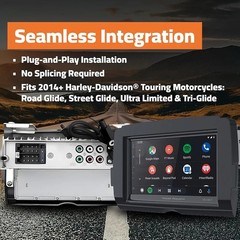 Power Acoustik HD-14KIT Harley Davidson 7 Inch Apple CarPlay Android Plug + Play
