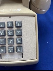 GTE GTE Beige Corded Telephone Push Button Desk Phone 1-Line