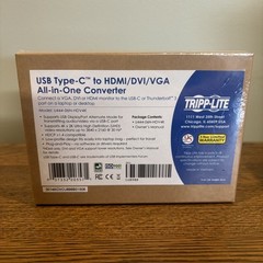 NEW Tripp Lite USB C to HDMI / DVI / VGA Multiport Adapter Converter 4K