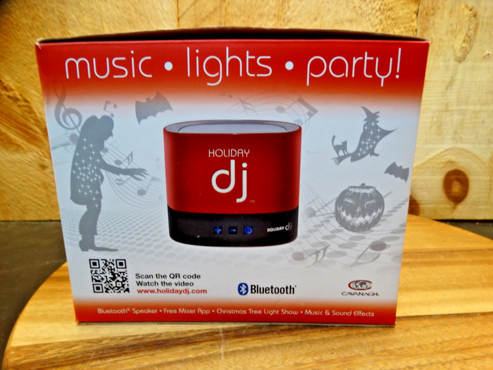 Holiday DJ Party Machine Speaker Bluetooth Musical Light Show New Open Box