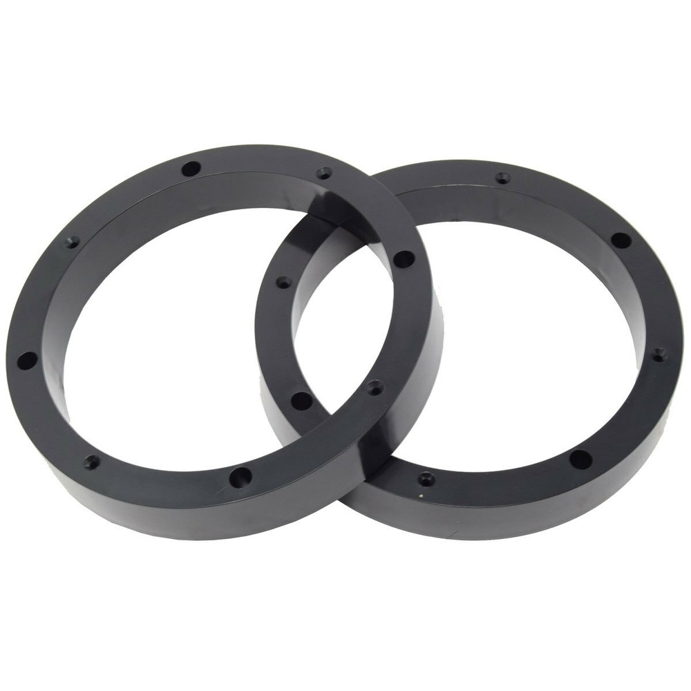 1 Pair 6.5″ inch Plastic Spacer Speaker Rings Custom Mounting Adapter Subwoofer