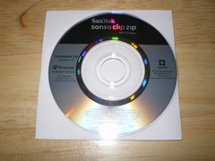 SanDisk Sansa Clip Zip MP3 Player Installation CD and Quick Start Guide
