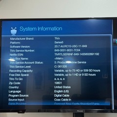 Tivo Bolt 500GB Lifetime Service Verified with Remote And Power Supply Included