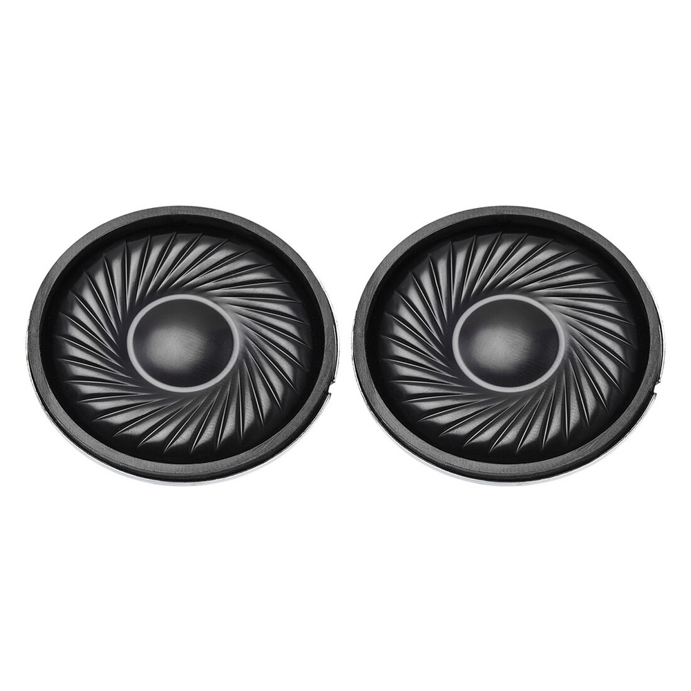 2Pcs Round Internal Magnet Speaker Loudspeaker 8 Ohm 2W 1.5 inch Dia Steel Shell
