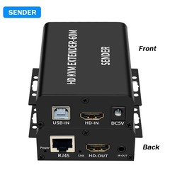 1080P 60M USB HDMI KVM Extender Hub Over Rj45 Ethernet Cable Video Converter