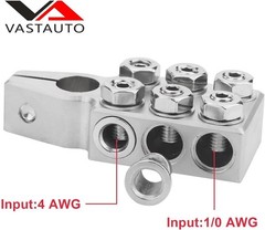 Battery Terminal Connector 12 Way Connectors 8awg Up To 4/0xl Awg Gauge Positive