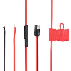 HKN4137A ABS Metal Power Cord with Buckle for MOTOROLA Mobile Radio Black Red