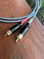 4 Ft. Audiophile Interconnect Cables Gold Neutrik Rean RCA Phono Connectors